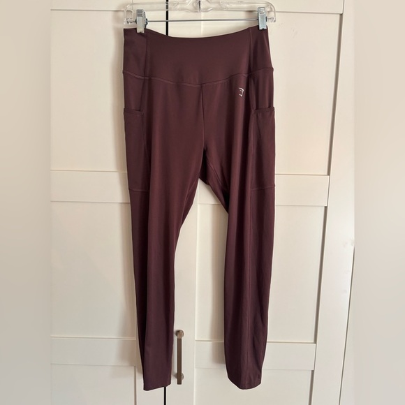 Gymshark Pocket Leggings Chocolate Brown - Picture 2 of 5